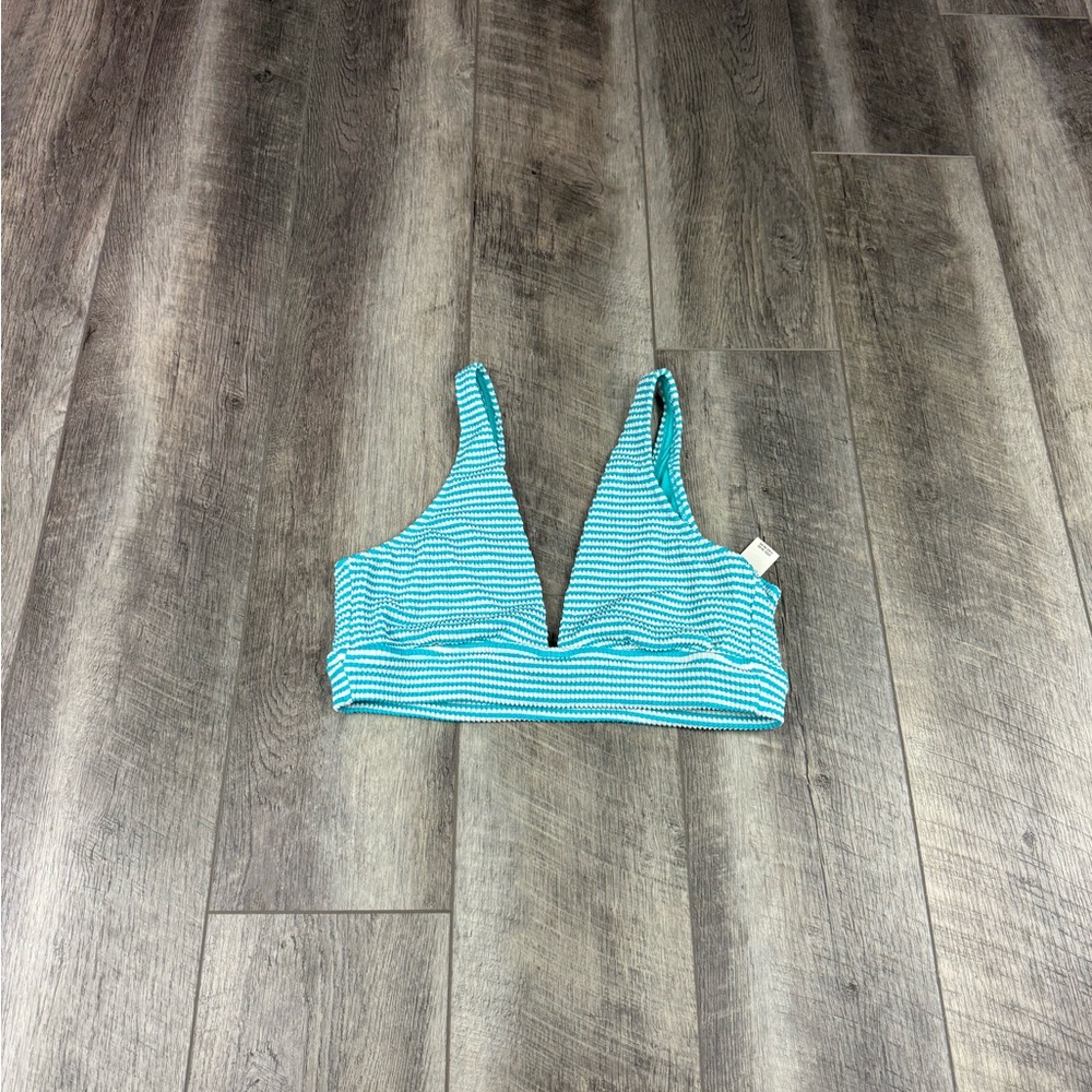 Aerie‎ Blue Stripe Bikini Top